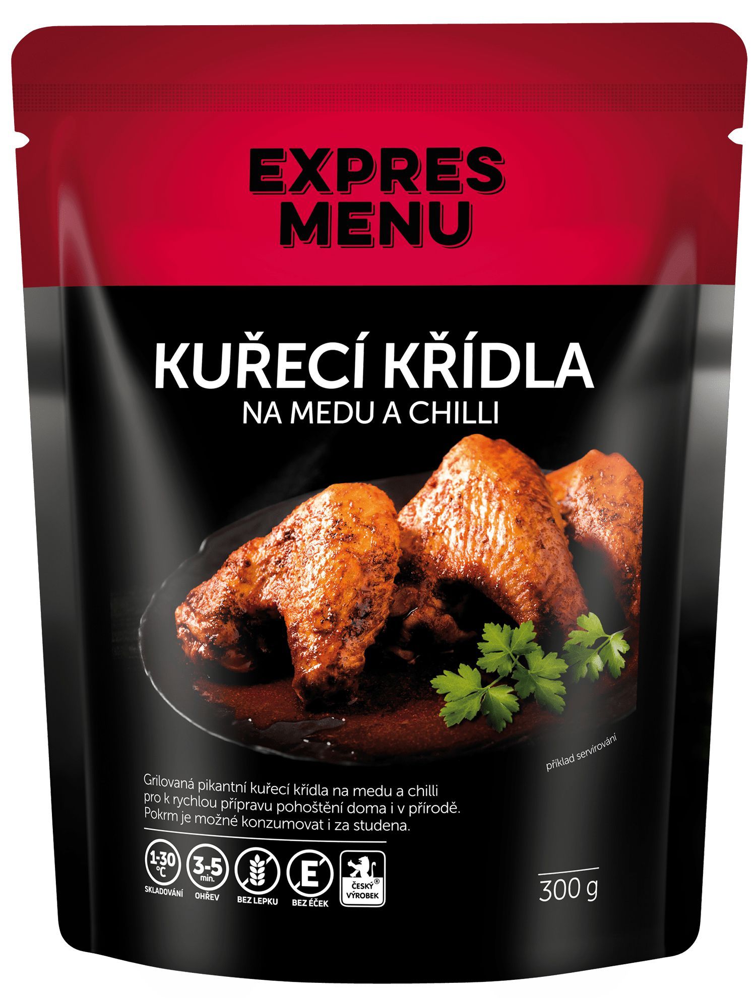 Expres menu Kuřecí křídla na medu a chilli 300g