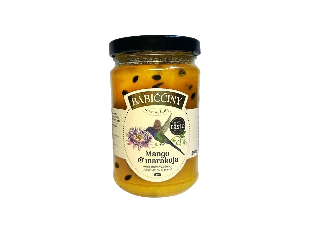 Babiččiny Marmelády Extra výběrový džem mango & maracuja 290g
