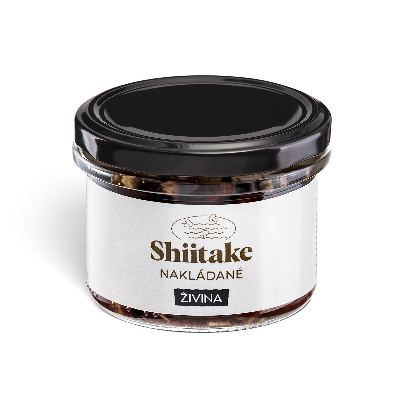 Živina Shiitake nakládané ve sladkokyselém nálevu  200g