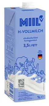 Miil UHT německé trvanlivé mléko plnotučné 3,5%