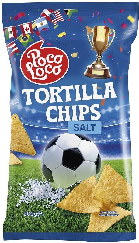 Poco Loco Fotbal tortilla chips slané