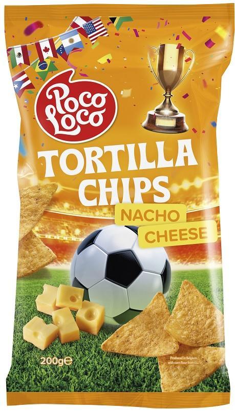 Poco Loco Fotbal tortilla chips sýrové