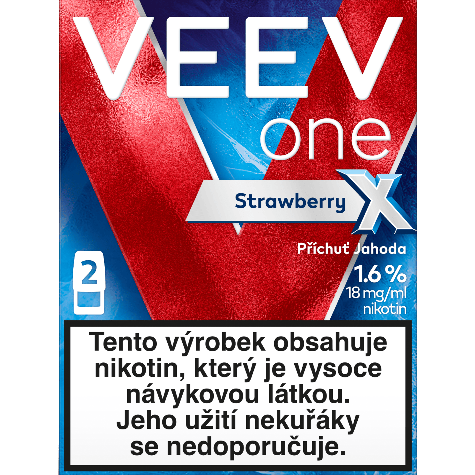 VEEV One Strawberry 2 náplně do e-cigarety