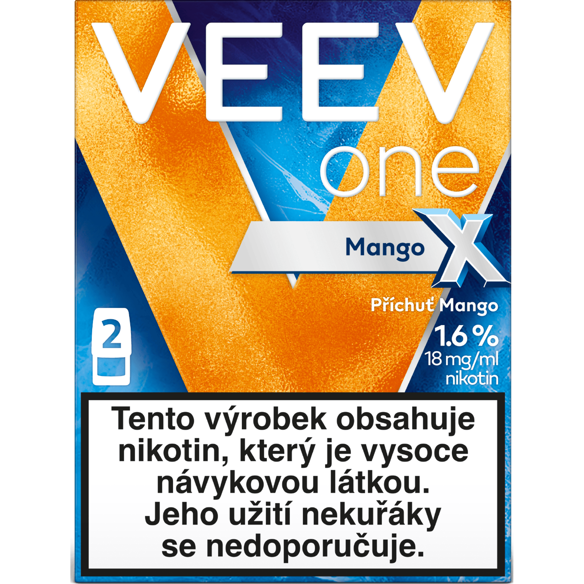 VEEV One Mango  2 náplně do e-cigarety