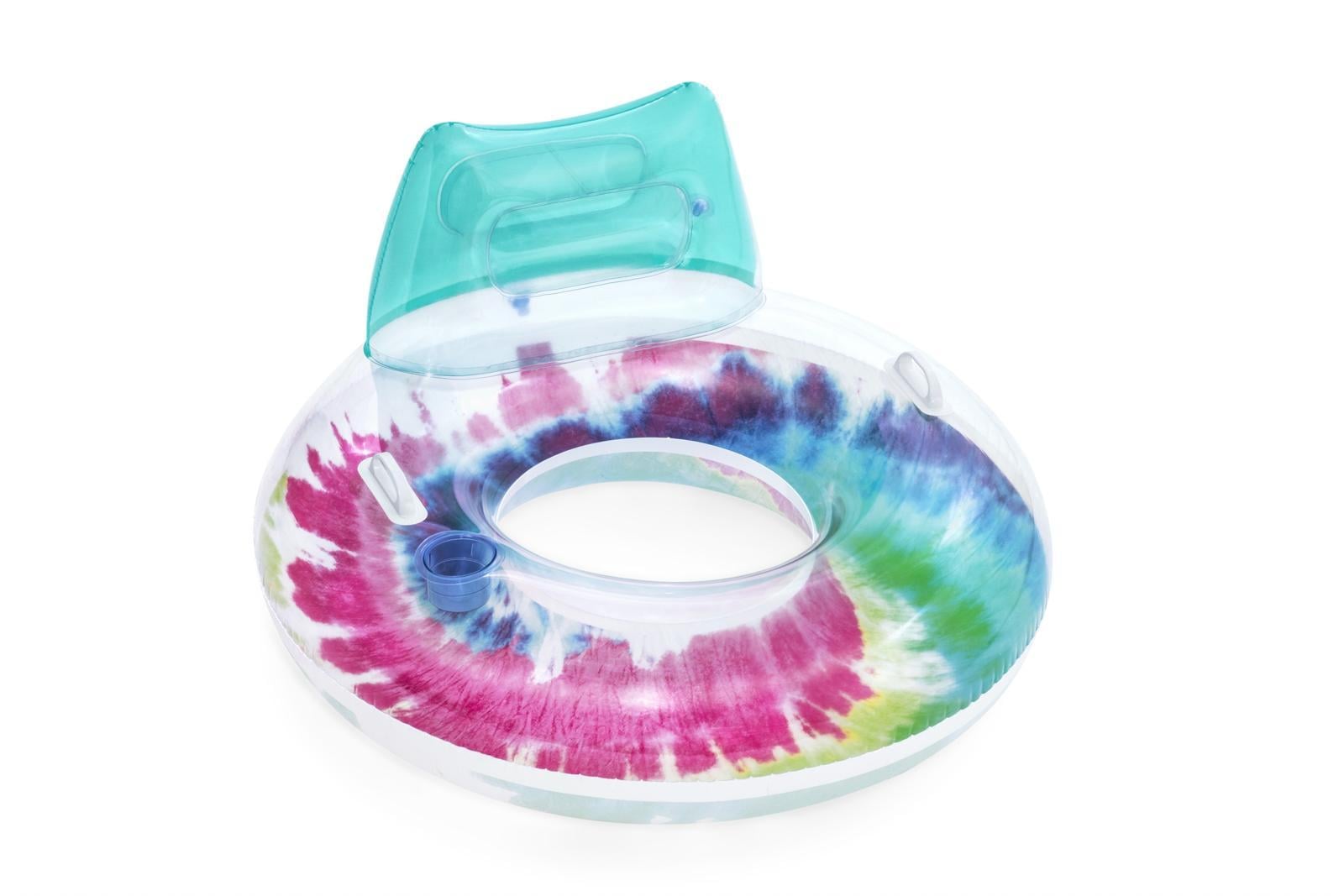 Bestway Nafukovací kruh/křeslo s úchyty Tie Dye