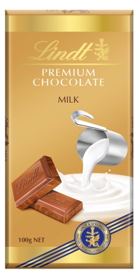 Lindt Čokoláda Gold Tablet Premium Mléčná