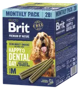 Brit Premium by Nature Dog Dental Snacks pro psy, M, 28 ks