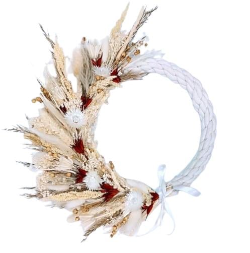 Zdobený kruh ve stylu Boho Ø 30cm