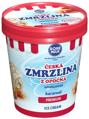 Bohemilk Premium Česká zmrzlina z Opočna Karamel