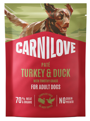 Carnilove Pouch Paté Turkey & Duck with Timothy Grass pro psy