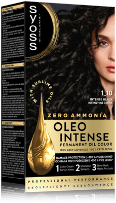 Syoss Oleo Intense Permanentní barva na vlasy 1-10 Intenzivně černá