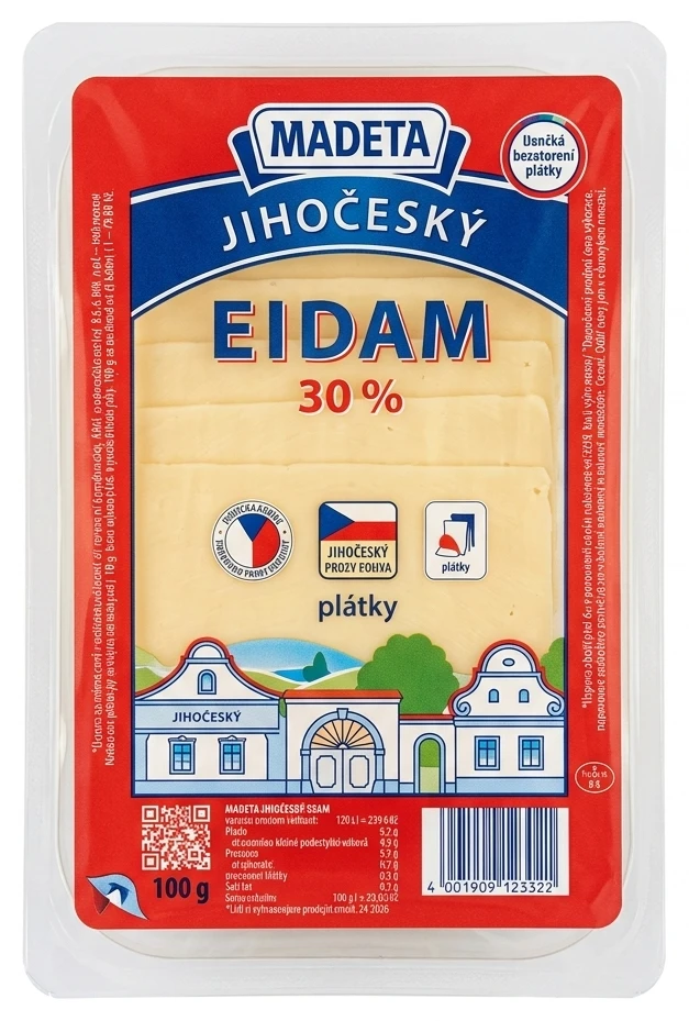 Madeta Jihočeský Eidam 30%