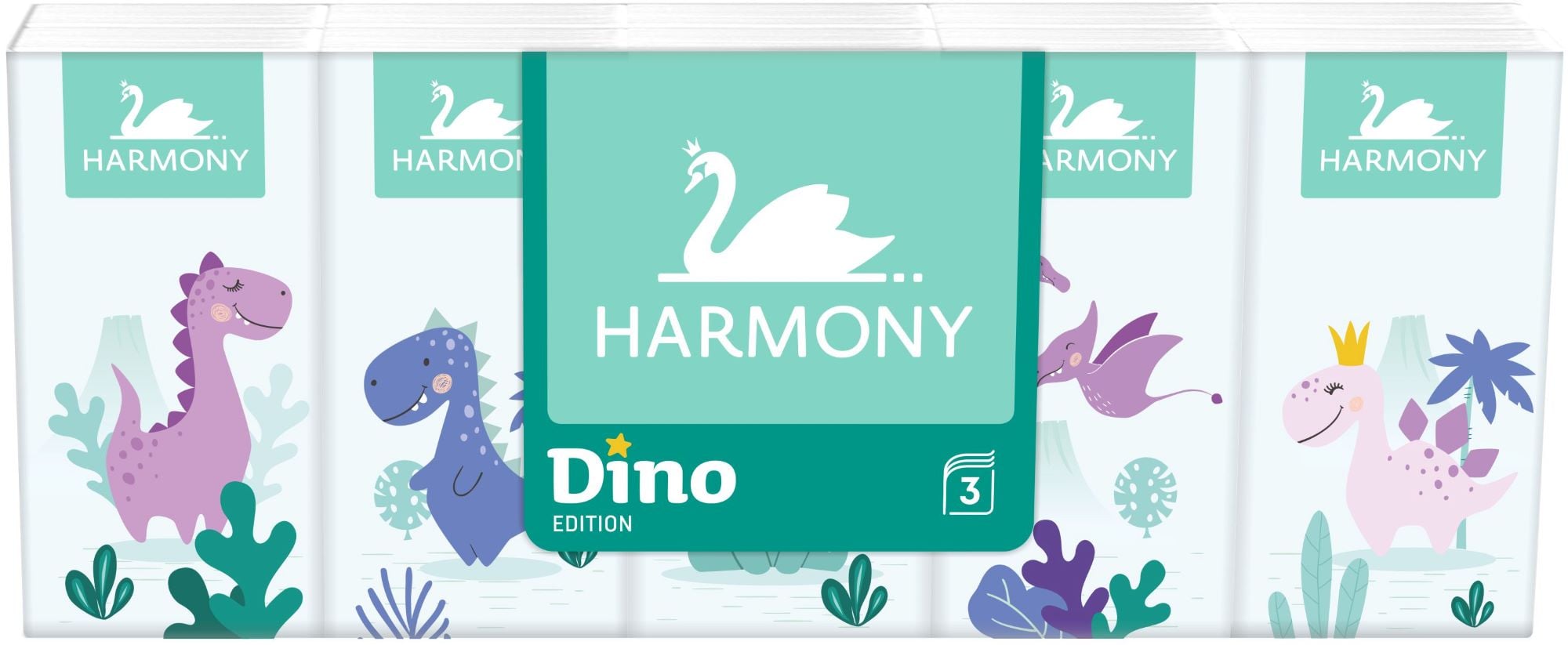Harmony Papírové kapesníky 3vrstvé 10×10 ks