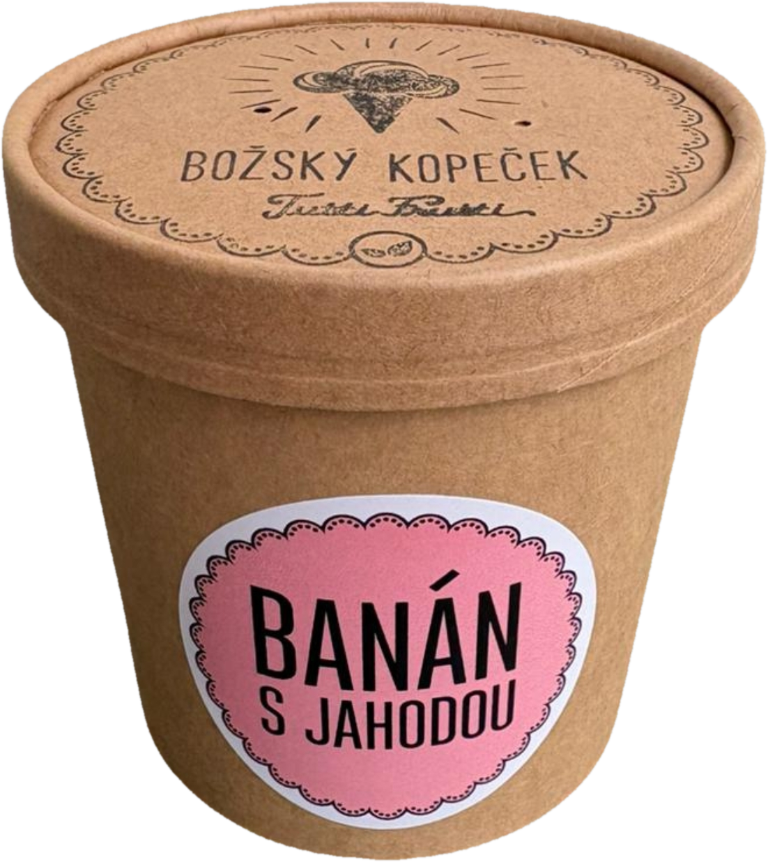 Božský kopeček Banán s jahodou