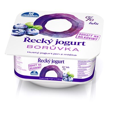 Řecký jogurt 0 % borůvka chlaz. 12 x 140 g