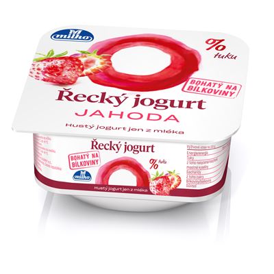 Řecký jogurt 0 % jahoda chlaz. 12 x 140 g