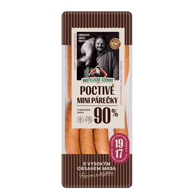 KOSTELECKÉ UZENINY Párečky poctivé mini chlaz. 180 g