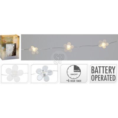 Řetěz 20 LED květiny 1 ks