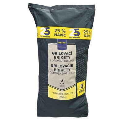METRO PROFESSIONAL Grilovací brikety 12,5 kg