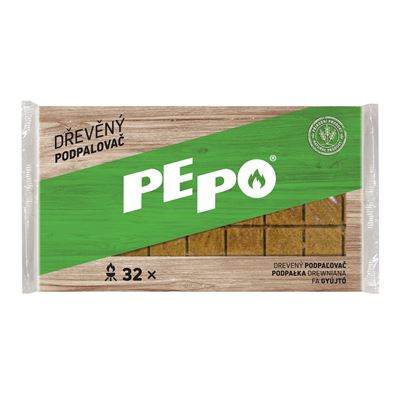 PE-PO Podpalovač dřevěný přírodní 32 ks