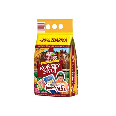 Koňský hnůj Hoštické hnojivo (doporučuje J. Váňa) 2,5 kg+30% navíc 1 ks