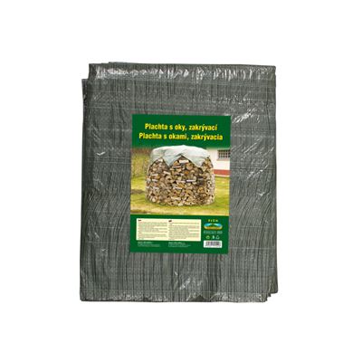 NOHEL-GARDEN Plachta kašírovaná s oky krycí 4 x 6 m/70 g 463257 zelená 1 ks