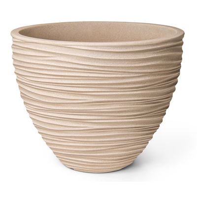 NOHEL-GARDEN Obal na květník SYLT 50 x 38 cm plastový béžový 1 ks