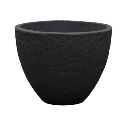 NOHEL-GARDEN Obal na květník STONE 50 x 38 cm plastový antracit 1 ks