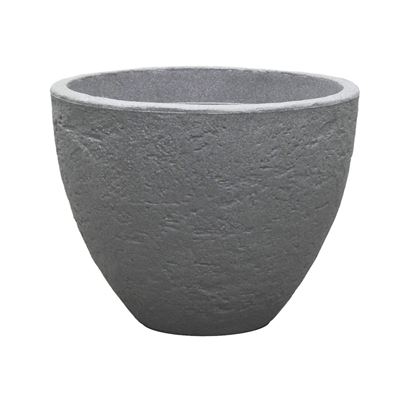 NOHEL-GARDEN Obal na květník STONE 50 x 38 cm plastový tmavě šedý 1 ks