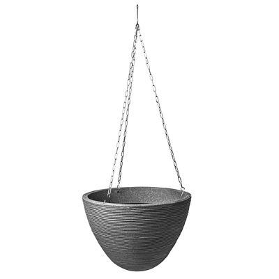 NOHEL-GARDEN Žardinka závěsná TROPEA 33 x 25 cm plastová tmavě šedá 1 ks