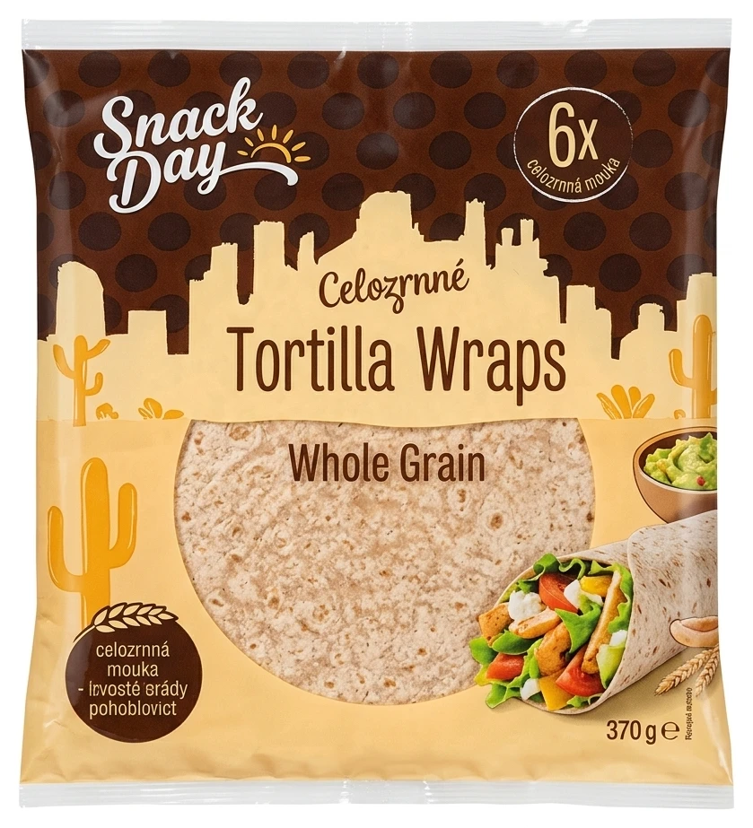 Snack Day Celozrnné tortilla wraps