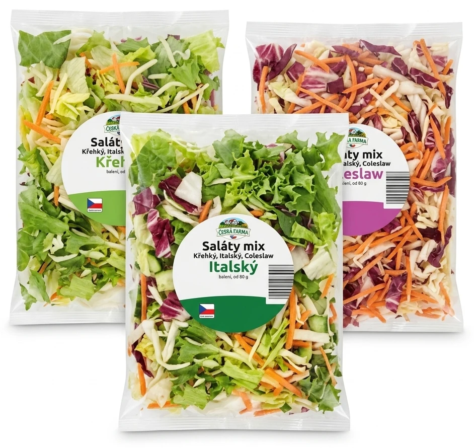 Saláty mix Křehký, Italský, Coleslaw