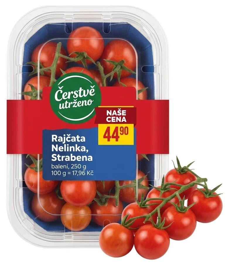 Rajčata Nelinka, Strabena