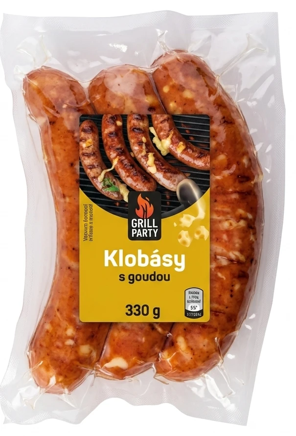 Grill Party Klobásy s goudou, Grilovací klobásy