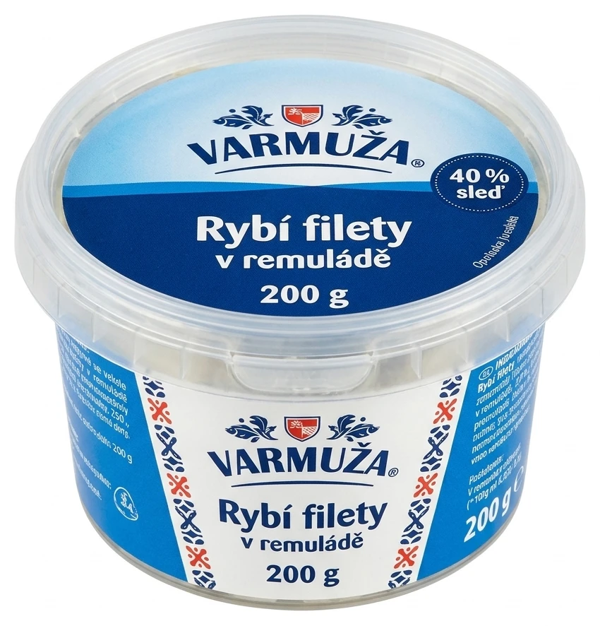 Varmuža Rybí filety v remuládě 40% sled