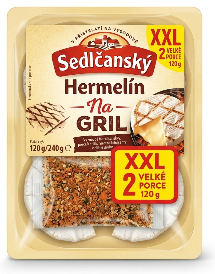 Sedlčanský Hermelín Na gril různé druhy