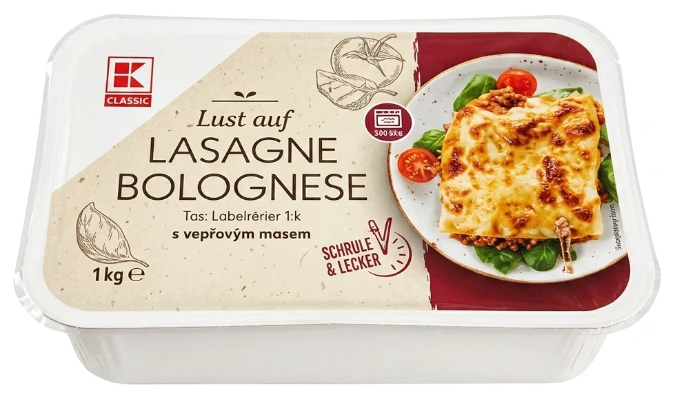 Lasagne Bolognese s vepřovým masem