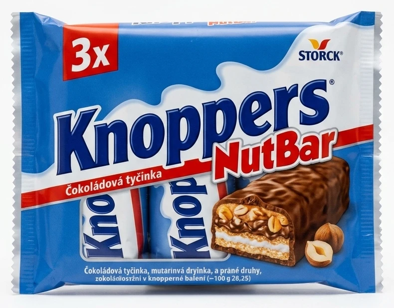 Knoppers NutBar čokoládová tyčinka