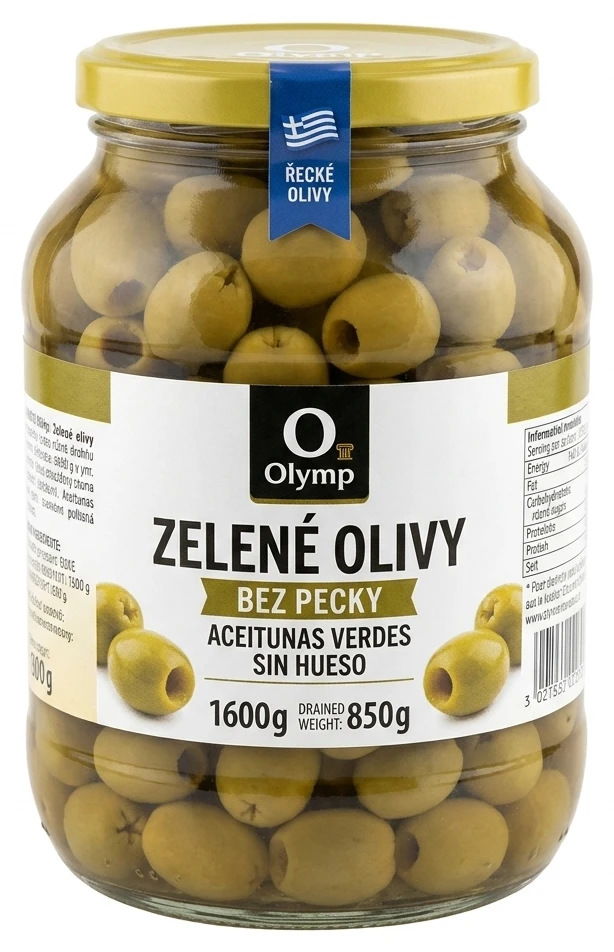 Olymp Zelené olivy bez pecky