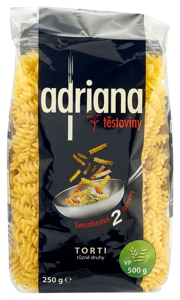 ADRIANA Semolinové těstoviny různé druhy
