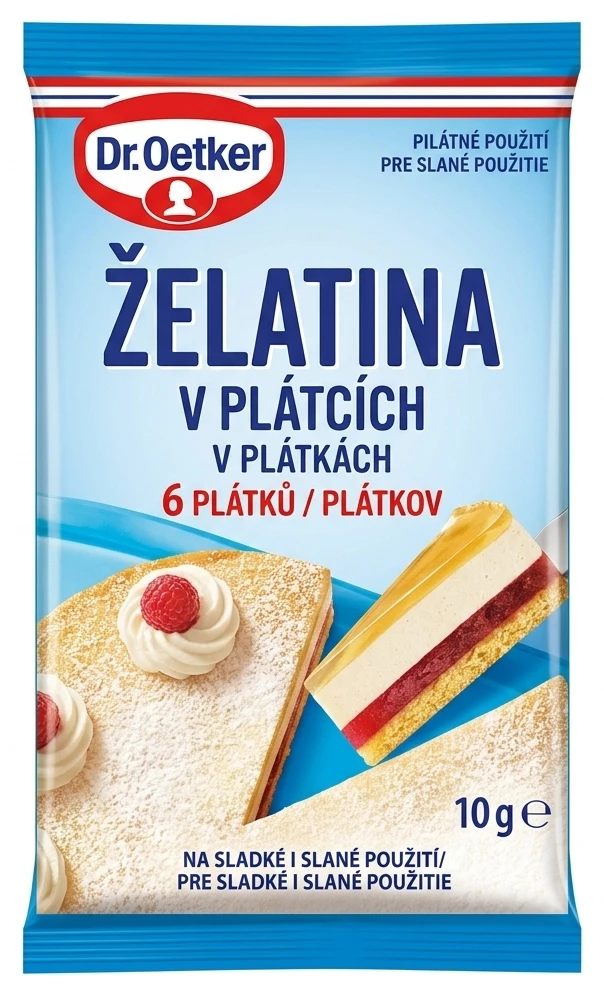 Dr. Oetker Želatina v plátech
