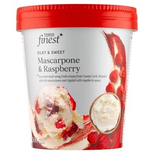 Finest Mražený krém smetanový s mascarpone a s malinovou omáčkou 500ml