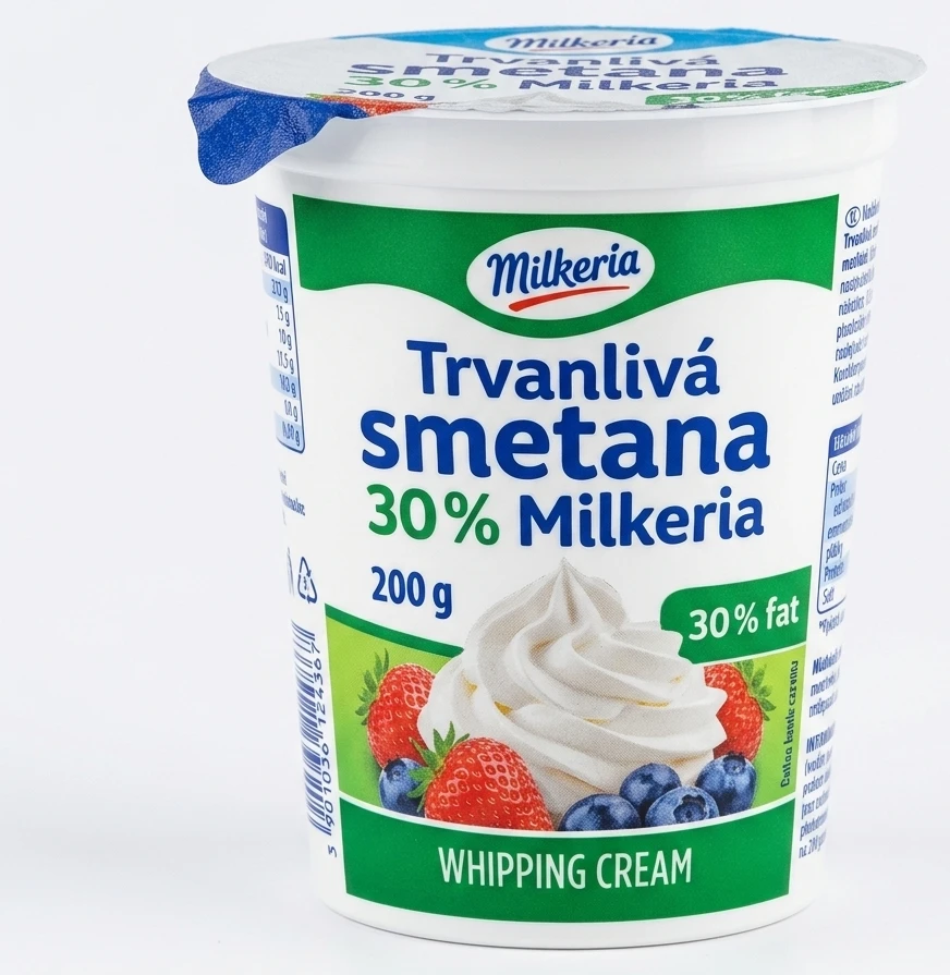 Trvanlivá smetana 30% Milkeria
