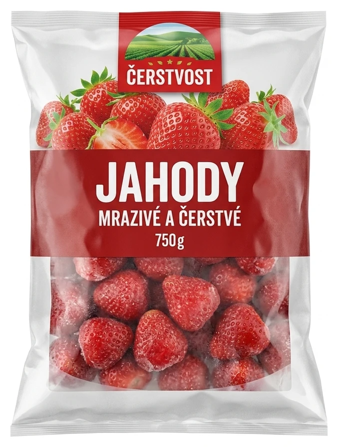 Jahody mrazivá čerstvost mražené