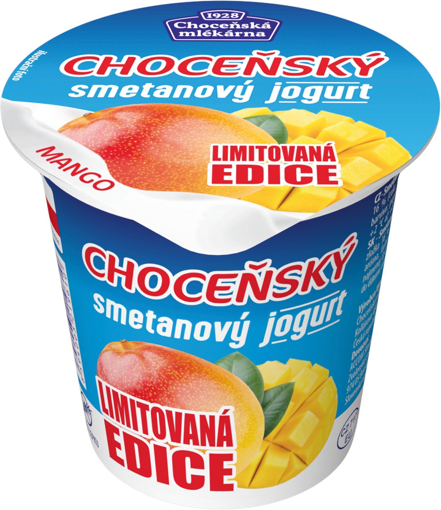 Choceňská mlékárna Choceňský smetanový jogurt mango