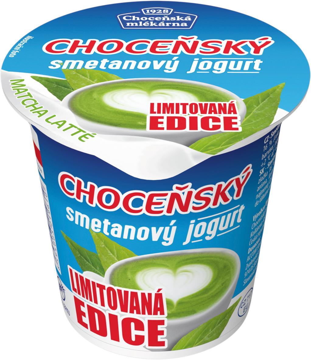 Choceňská mlékárna Choceňský smetanový jogurt matcha latte