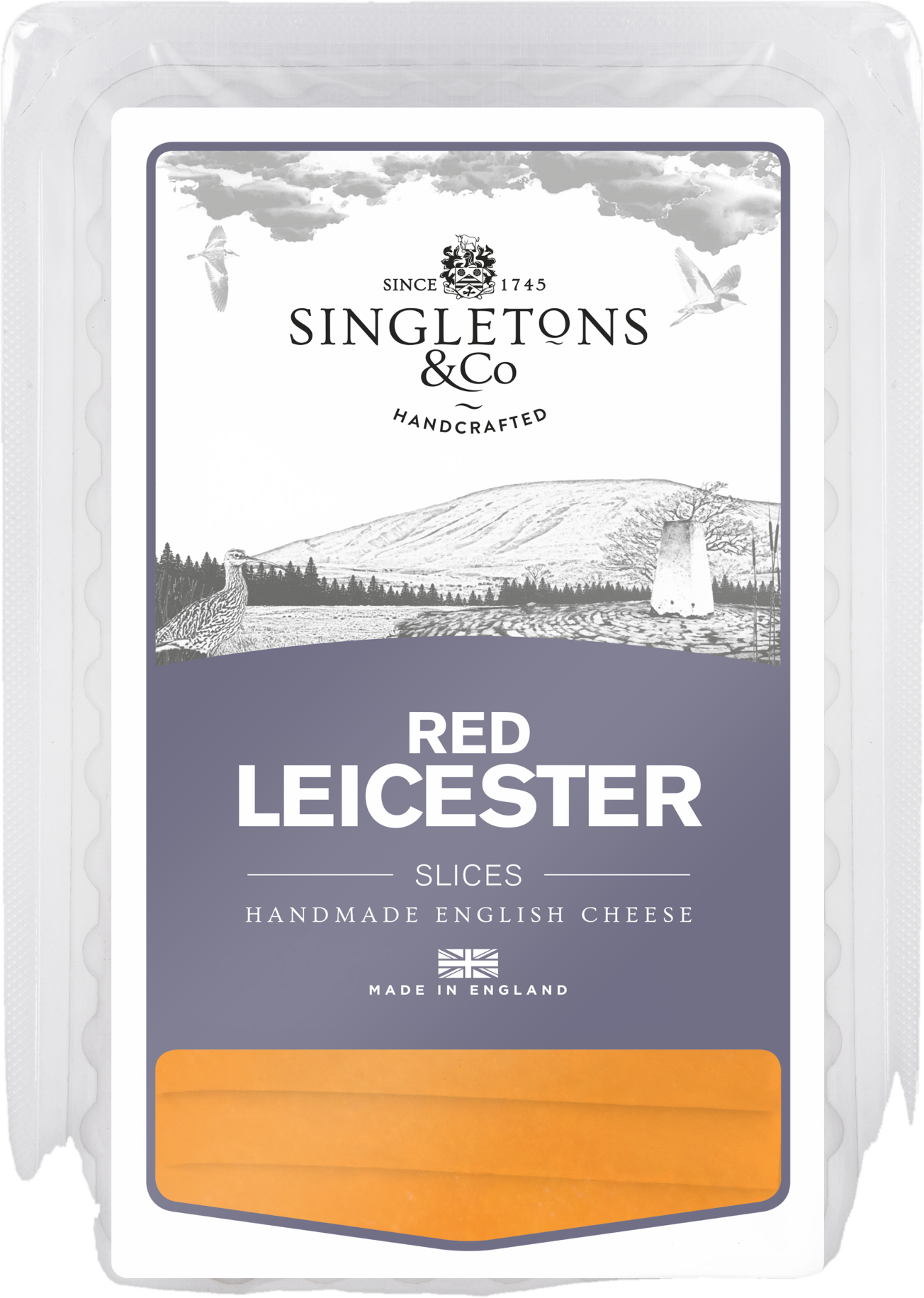 Singletons Sýr čedar Red Leicester plátky