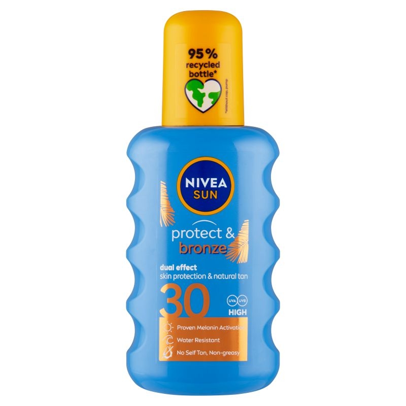 Nivea Sun Protect & Bronze Sprej na opalování podporující zhnědnutí OF 30 200 ml