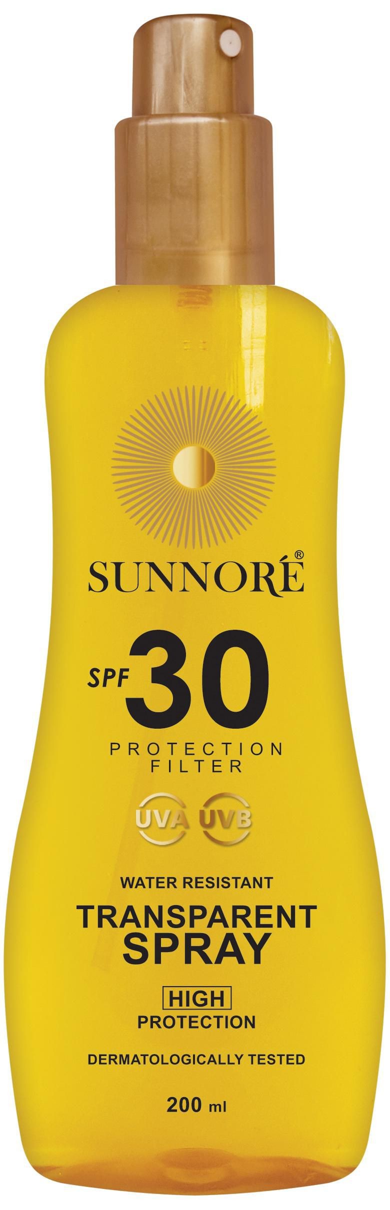 SUNNORÉ Transparentní sprej SPF 30 200ml