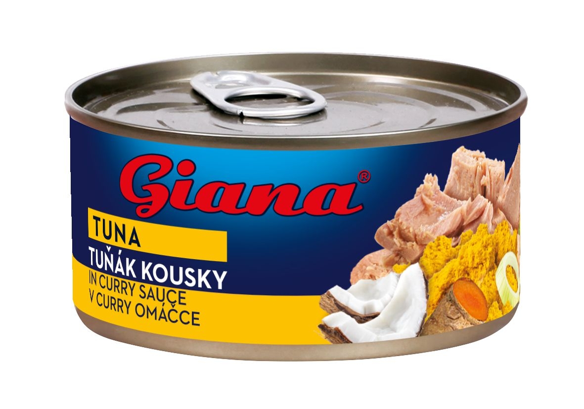 Giana Tuňák kousky v curry omáčce 170g